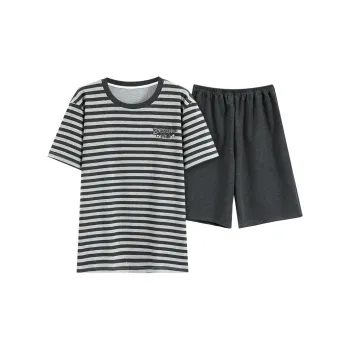 FENTENGCARE Pajama Set Men's Heather Gray