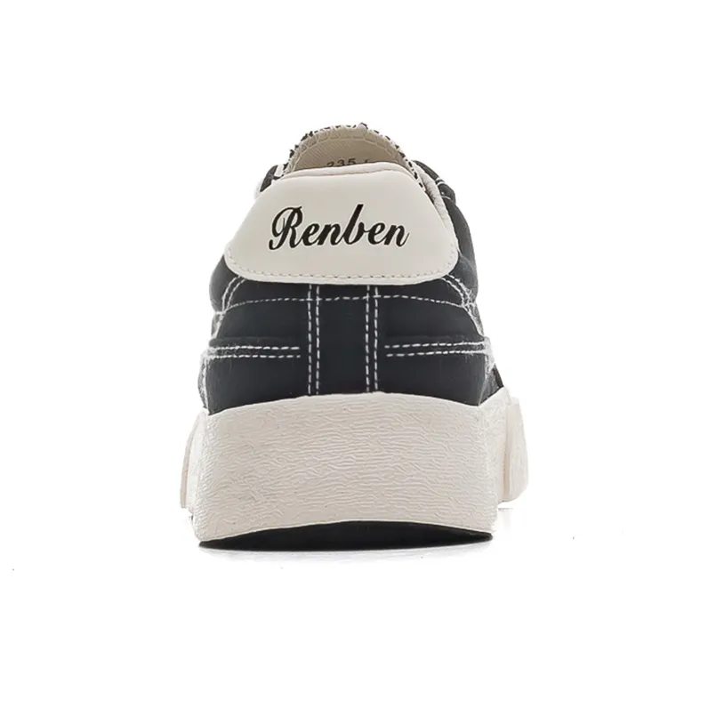 RENBEN Breathable Height Increasing Low-Top Canvas Shoes Women's-10