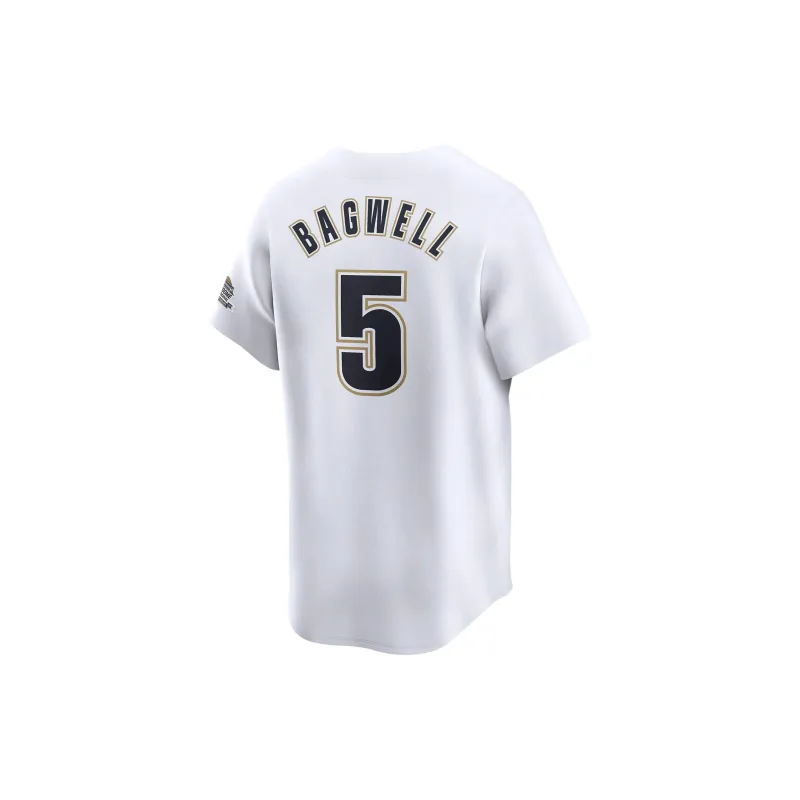 Nike x MLB Jeff Bagwell Houston Astros Cooperstown Soccer Jerseys Houston Space Raccoon Team Men's White-1