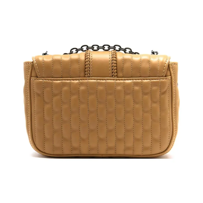 LONGCHAMP Leather Crossbody Bag, Shoulder Bag Women's Beige-2