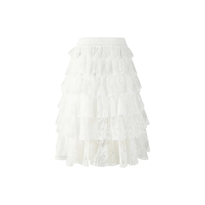 HERLIAN Casual Short Skirts Women's White-1