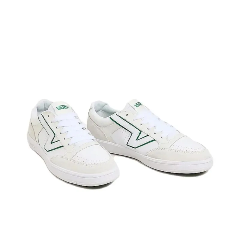 Vans Lowland Comfycush Anti-Slip Wear-Resistant Low-Top Skateboard Shoes Unisex White Green-3
