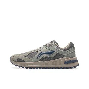 LiNing Wind Rider 2.0 Anti-Slip Wear-Resistant Low-Top Casual Shoes Men's Gray