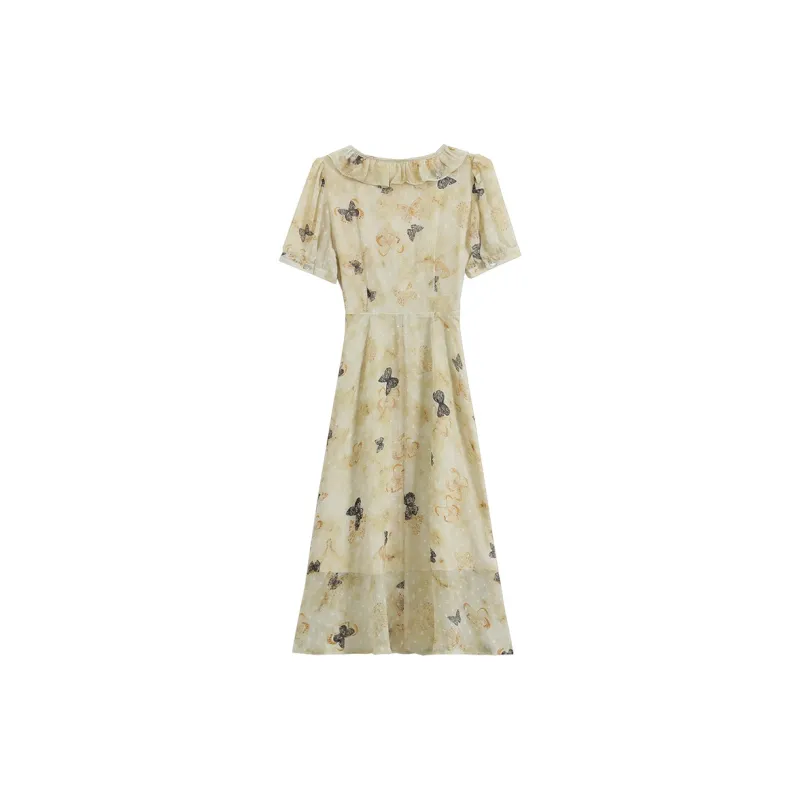 LSVE Short Sleeved Dresses Women's Multicolor-1