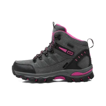 Scout Wolf Mid-Top Athletic Shoes/Hiking & Trekking Shoes Unisex Gray Pink