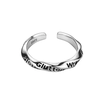 MAGICPOLE 925 Sterling Silver Rings Unisex Silver