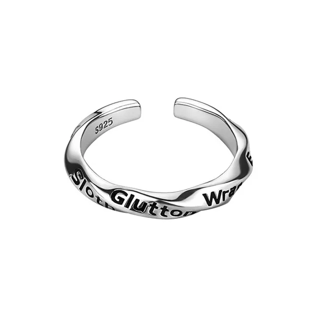 MAGICPOLE 925 Sterling Silver Rings Unisex Silver-3