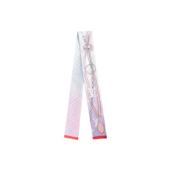 LOUIS VUITTON Mulberry Silk Silk Scarves Women's Blue Pink