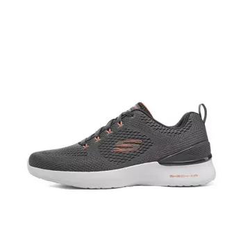 Skechers Skech Air Dynamight Cushioning Wear Resistant Low Top Casual Shoes Men's Charcoal Gray
