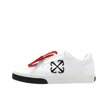 OFF WHITE New Low Vulcanized Lace Up Sneakers