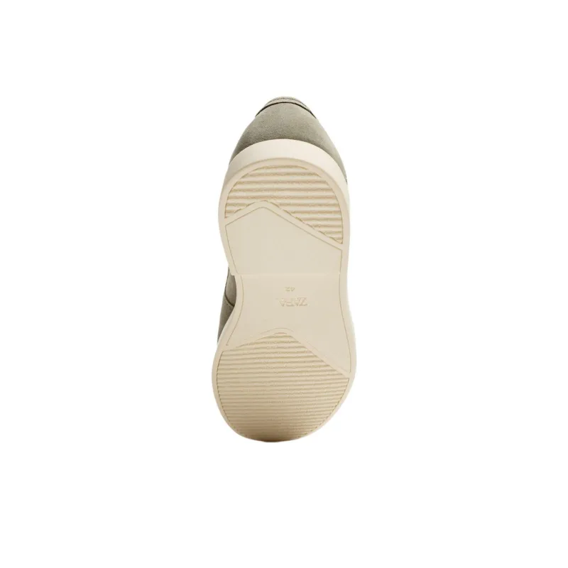 ZARA Loafers Men Light Green-4