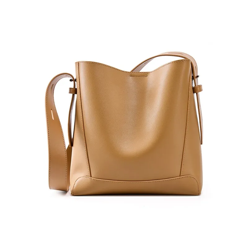CARTELO Cow Leather Shoulder Bag Regular Women's Black/Salted Caramel/Smoke Gray/Gold Brown/Coffee-1