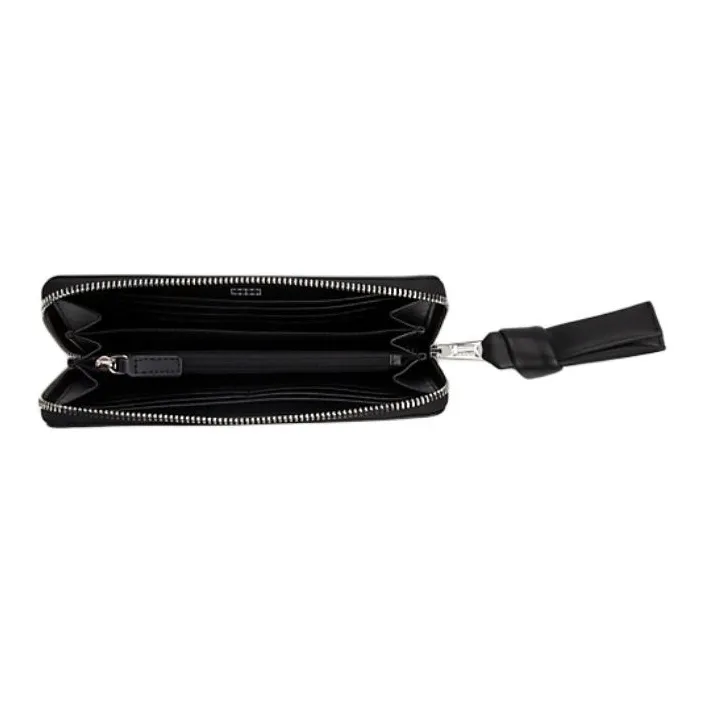 Tommy Hilfiger Polyurethane Wallet Large Size Women's Black-2