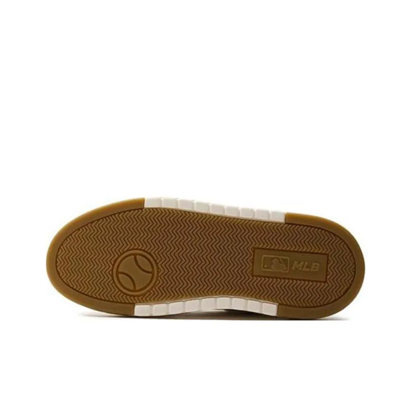 MLB Chunky Liner Cushioning Breathable Low Top Skateboard Shoes Unisex Gold-3