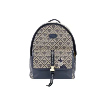 The British Museum Backpacks Lotus Pattern Blue