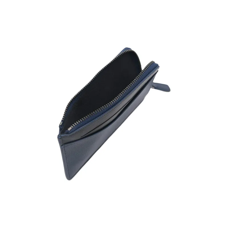 PEDRO Calfskin Wallet Small Size Unisex Blue-3