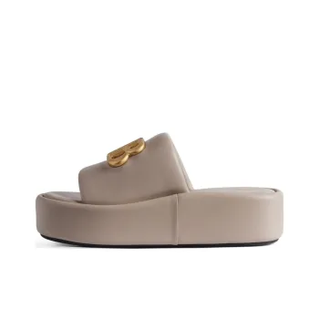 Balenciaga Rise Slide Slippers Women's Beige