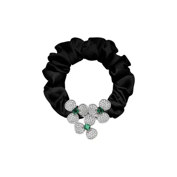 ROYALSASA Polyester, Faux Crystal Hair Tie Women's