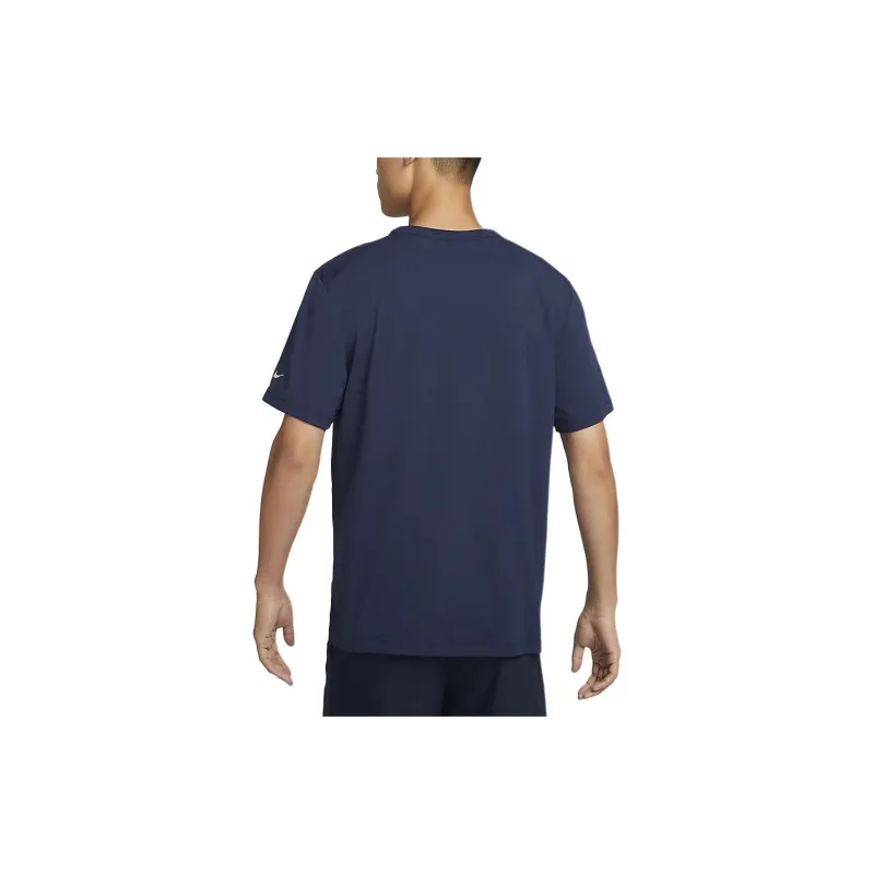 Nike Dri Fit T Shirts Men Navy Blue-3