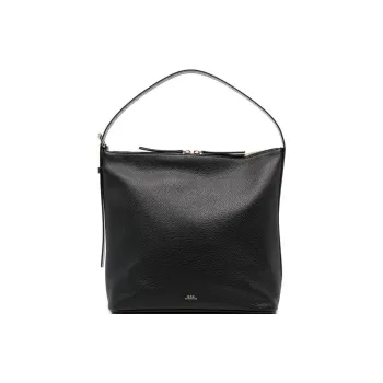 A.P.C Logo-stamp Leather Shoulder Bag