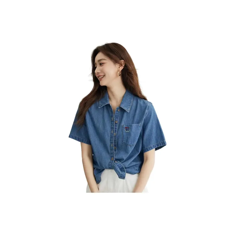 Inman Shirts Women's Denim Blue-1