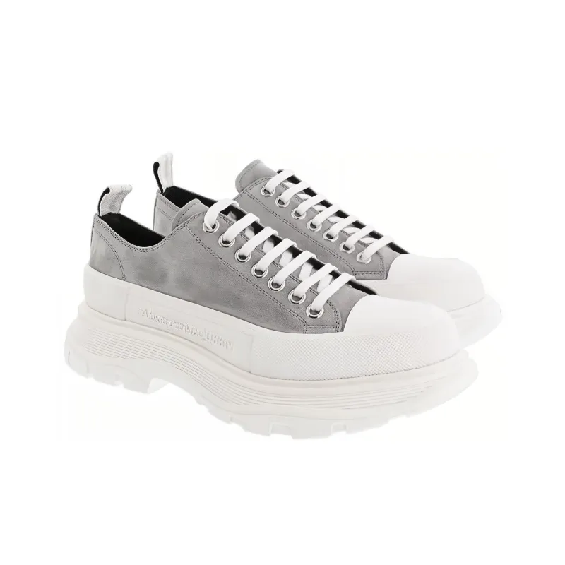 Alexander McQueen Tread Slick Low Top Platform Shoes Men's Gray-2