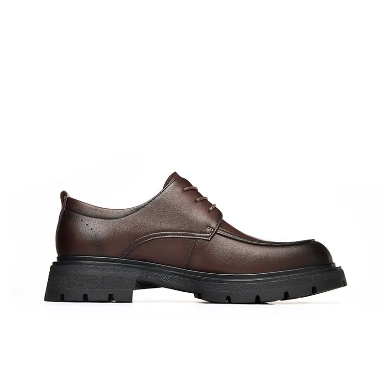 FAIRWHALE Dress Shoes Men Low Top Black/Brown-13