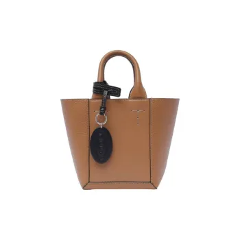 TOD'S Logo Pendent Panelled Tote Bag