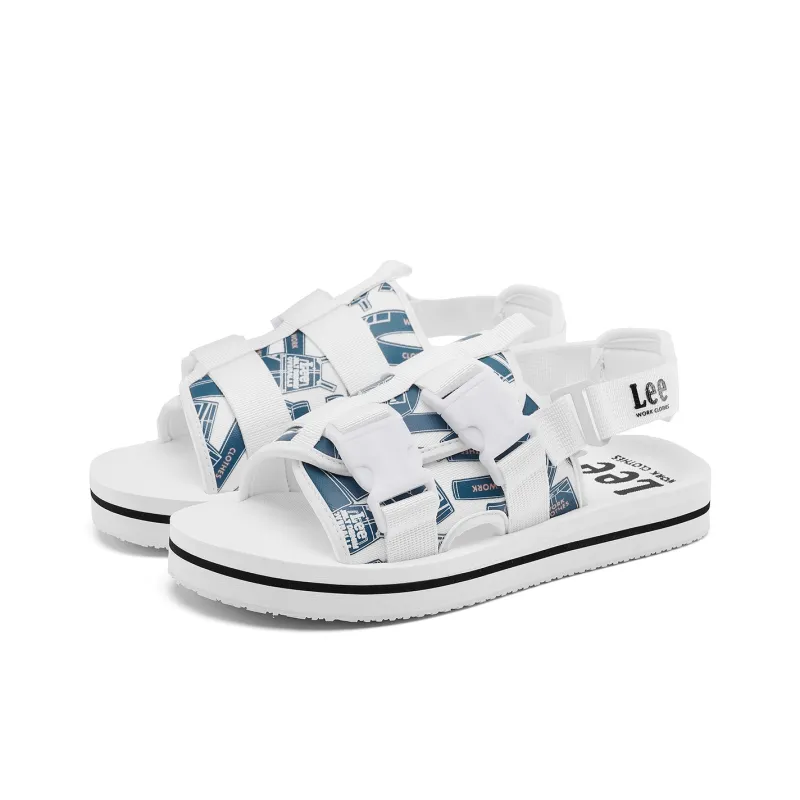 Lee Beach Sandals Men Black/White-6
