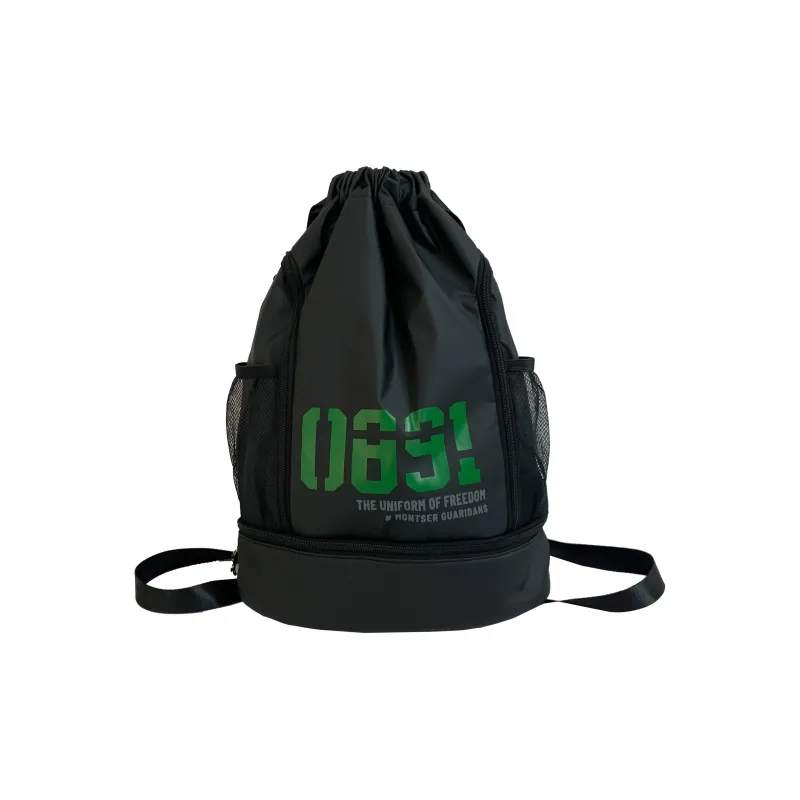 OURFUN Oxford Backpack Unisex Gray/Orange Red/Green-3