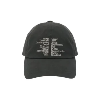 MATIN KIM Cotton Baseball Caps Unisex Gray