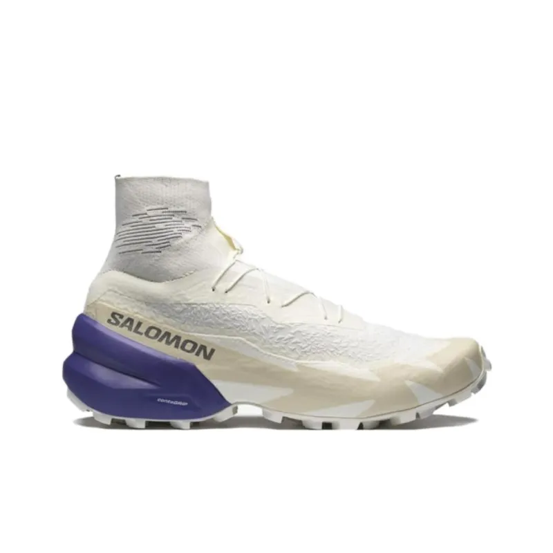 SALOMON SPEEDCROSS ADVANCED Cushioned Wear-Resistant Slip-Resistant Mid-Top Running Shoes Unisex Vanilla-1