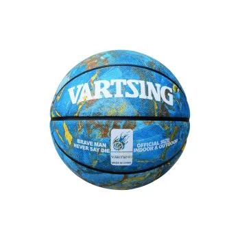 Vartsing PU Basketball Marble Blue Size 7 Training Match Unisex