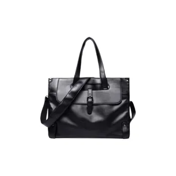 CARTELO PVC Crossbody One Shoulder Handbags Regular Unisex Black