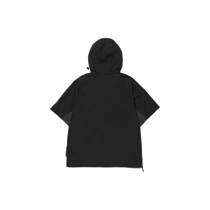 Reebok Hidden Bentil Anorak Trench Coat Unisex Black-1