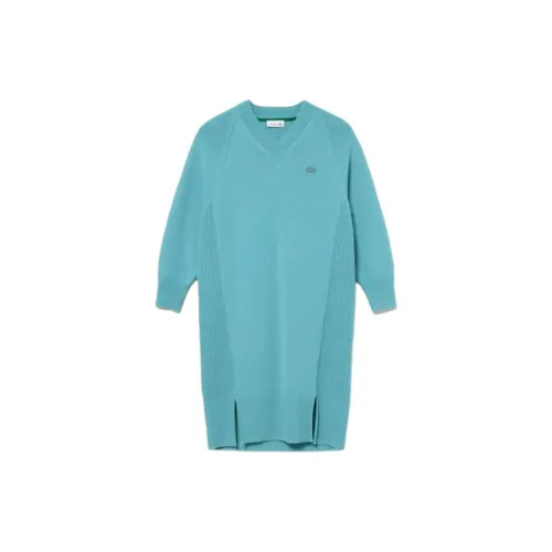 LACOSTE Long Sleeved Dresses Women's Blue