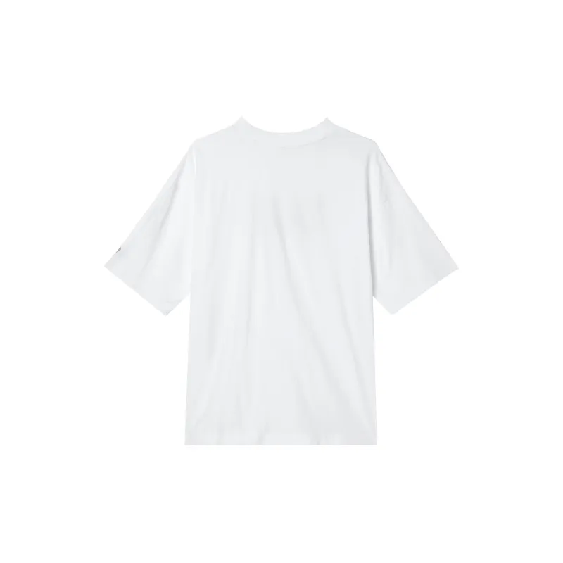 New Balance Drop Shoulder Sleeve T Shirt Women's White-1