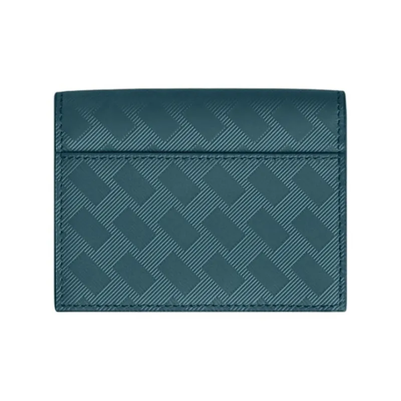MONTBLANC Cow Leather Card Holder Men's Blue-4