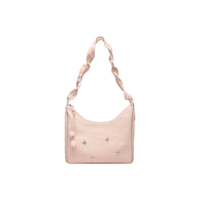 MEXICAN Polyurethane Shoulder Bag Women's Gray Blue/Light Pink/Silver Gray/Light Apricot-2