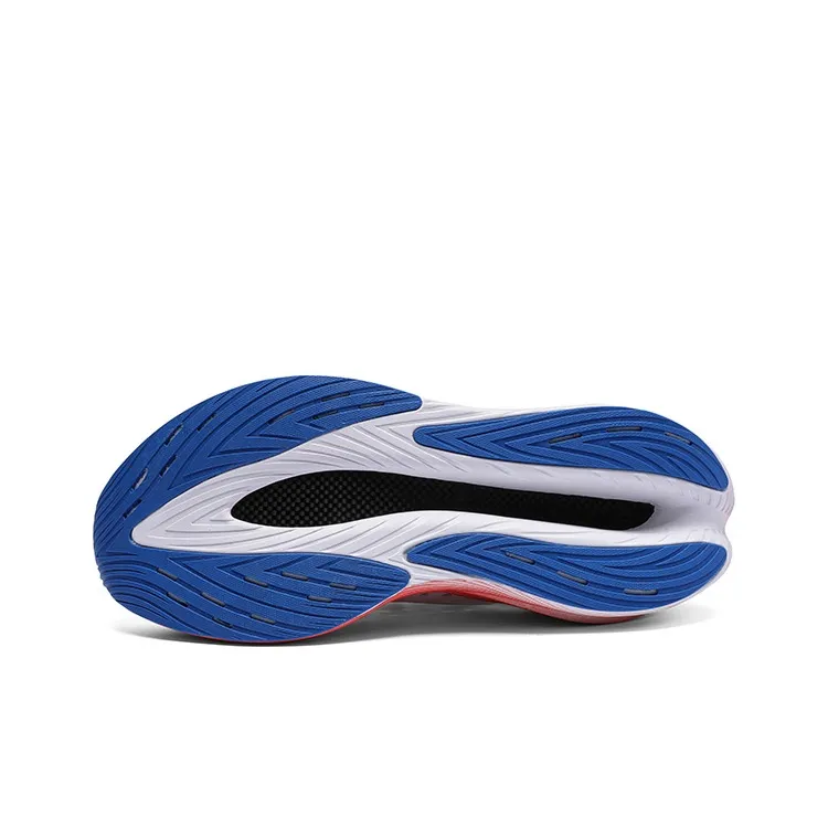LPMX Cushioning Breathable Lightweight Rebound Low Top Running Shoes Men's Black Orange Red-4