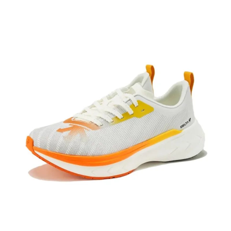 DESCENTE DELTA Anti Slip Wear Resistant Low Top Casual Running Shoes Women's White Orange-1