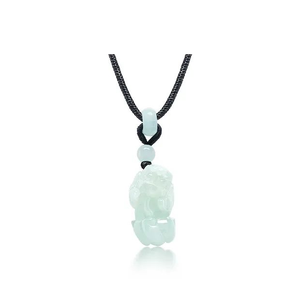 MOONS FAME Bean Type Jadeite Necklaces Unisex-0