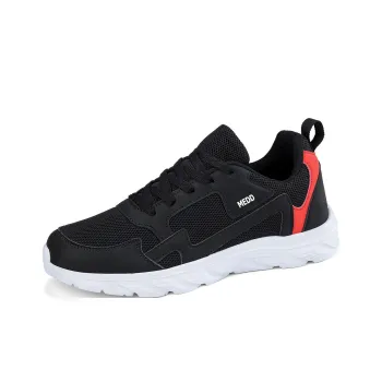 Medd Casual Shoes Unisex Black Red