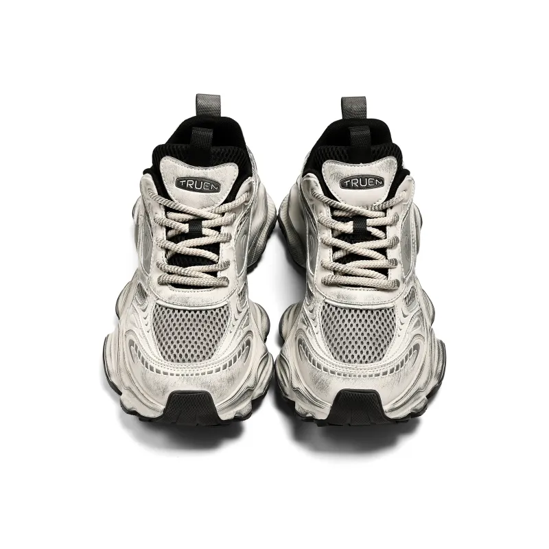 TRUEN Bubble Collection Slip Resistant Breathable Height Increasing Low Top Chunky Sneakers Unisex-13