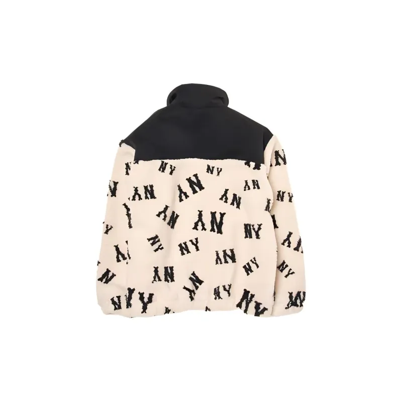 MLB New York Yankees Megagram Jackets Coats Unisex Dark Cream-1