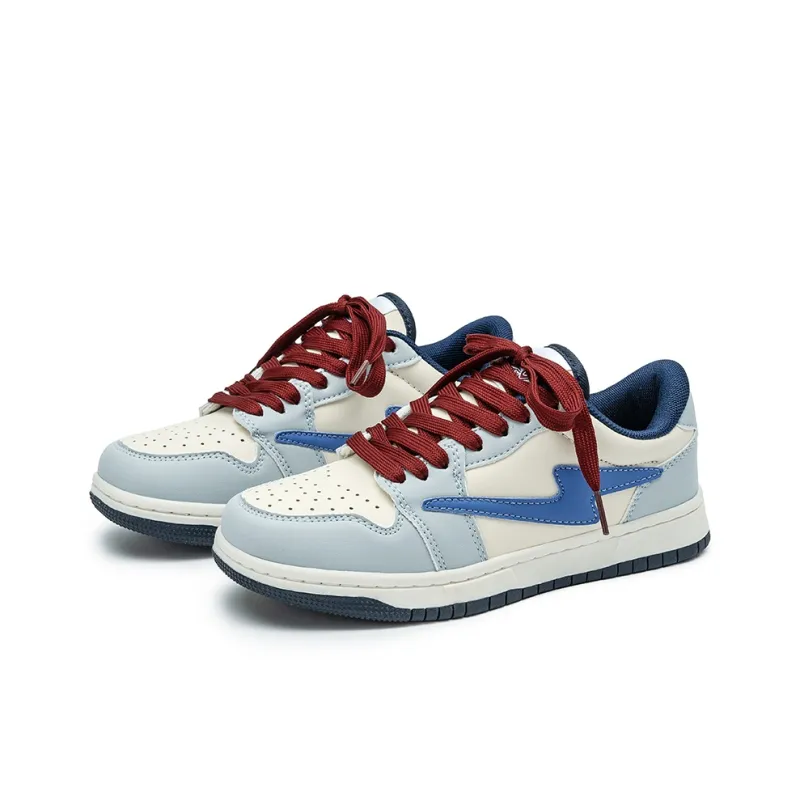 SHUXIAOBEI Low Top Skateboard Shoes Unisex Aqua-3