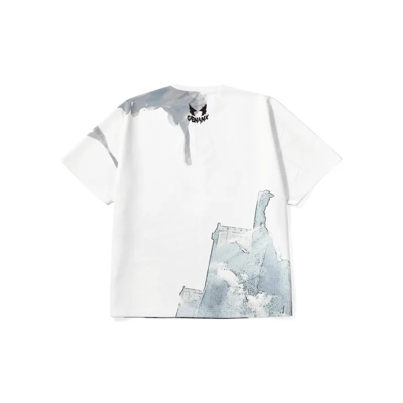 GENANX T Shirts Unisex White-1