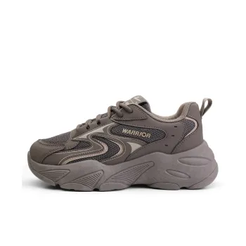 Warrior Mesh Casual Shoes Anti-Slip Wear-Resistant Breathable Lightweight Low-Top Chunky Sneakers Women's