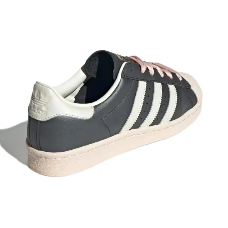 Adidas Superstar 82 'Black Pink Ribbon Laces' Women's-2