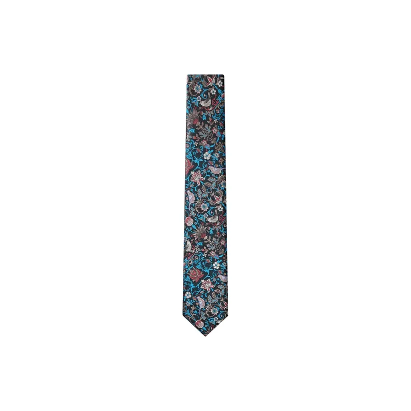 GIEVES CHARLES Mulberry Silk Business Casual Tie Men's-5